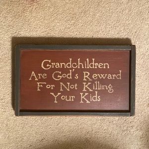 Grandchildren Sign The country House